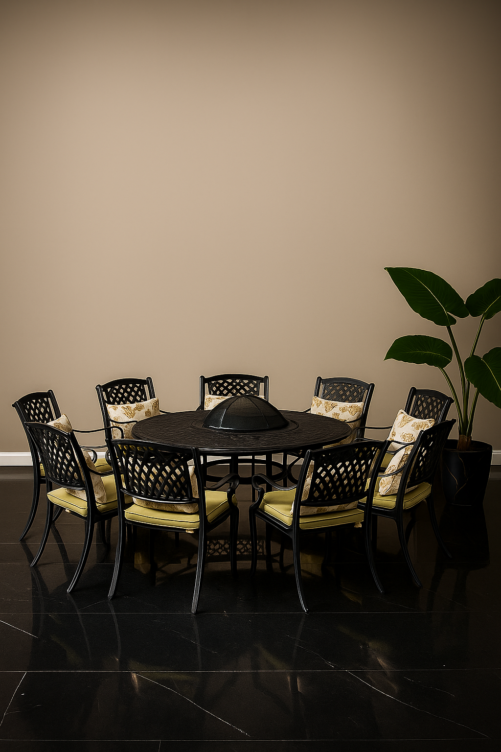 میز وصندلی باربیکیودار